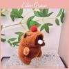 Soft And Cuddly Capybara Keychain Plush Toy With Bubble Blowing Cute Design