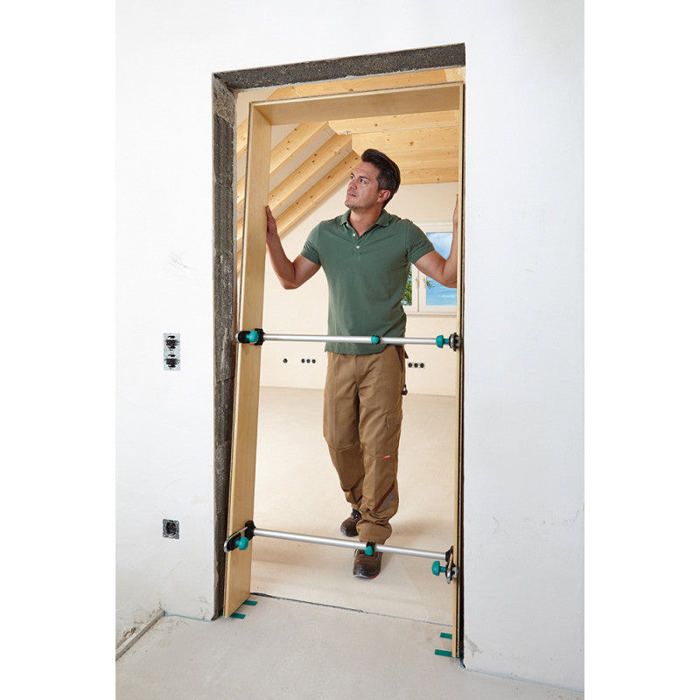 Kit de Pose de Chassis de Porte Easy, pour Porte de 600 à 1000 mm - wolfcraft 3675000
