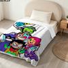 Teen Titans Print Flannel Blanket, High Quality Comfortable for All Seasons, Home Decor, Warmth and Comfort, Perfect for Christmas Gifts