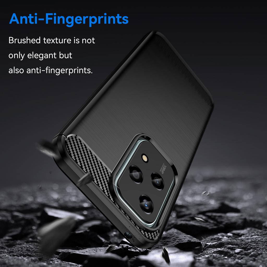 For Honor 200 Lite Carbon Fiber Texture Soft TPU Protective Phone Cover