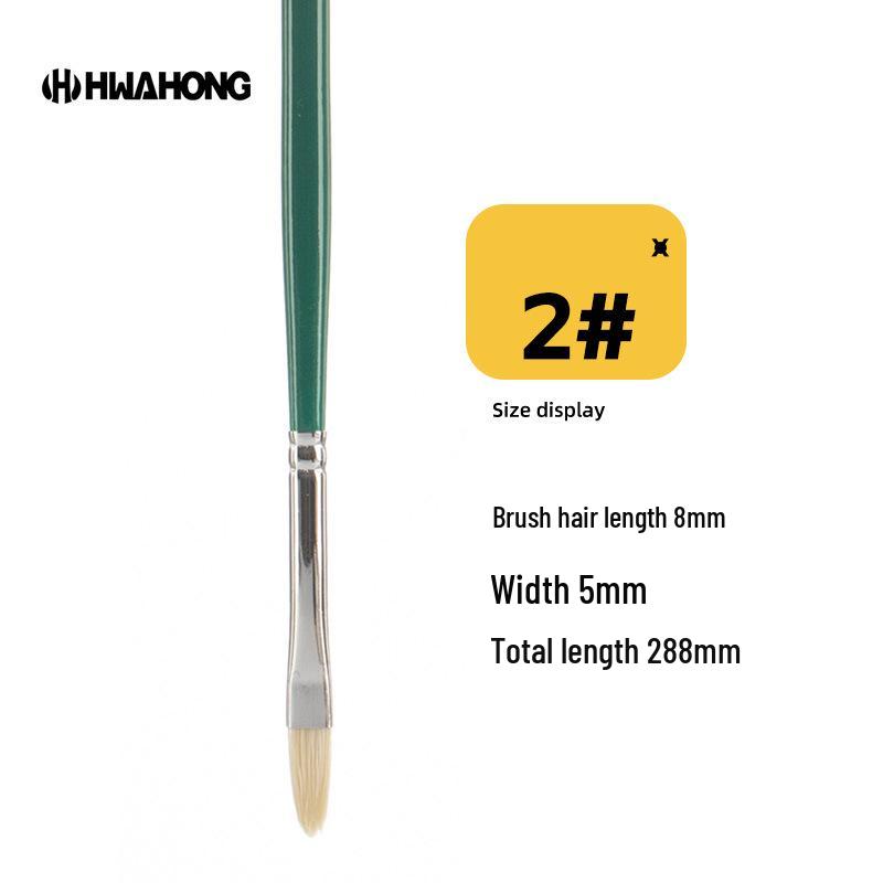 Koreanischer Hwahong 808 Serie Borstenpinsel für Öl-, Wasserfarben-, Gouache- und Acrylmalerei