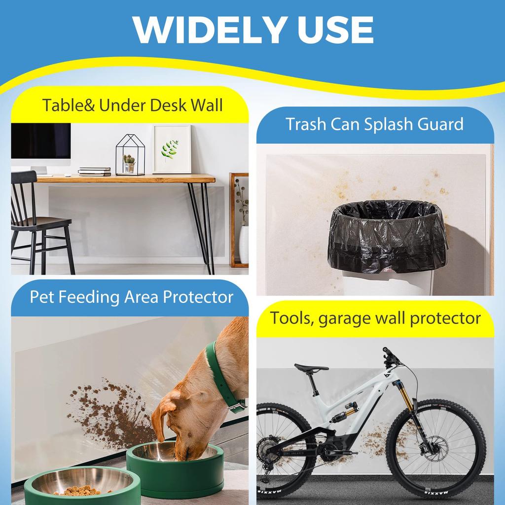 Clear Wall Film for Painted, Static Cling Peel and Stick Wall Sticker for and Home Decor