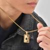 Gothic Playing Card Necklace for Men Boys,Stainless Steel Spade A Pendant Necklace,Vinatage Jewelry Gift