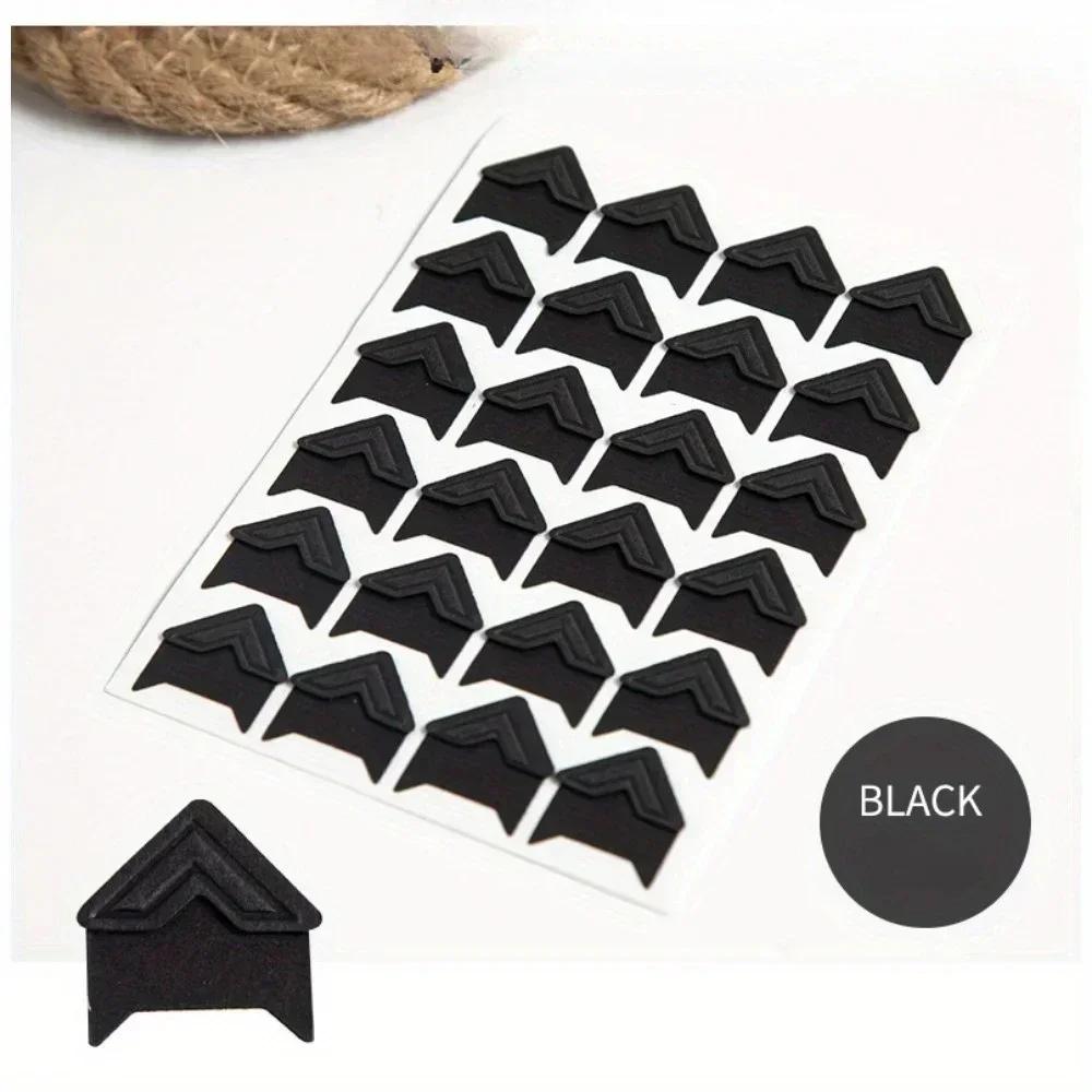DIY Vintage Corner Kraft Paper Stickers 1 Sheets for Photo Album Frame Decoration Scrapbooking Picture Protection Decor