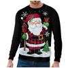 Spring And Autumn Jesus Christmas T Shirt Kids Boy Print Streetwear Men's Outdoor Pullover Long Sleeve Top Clothes