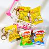 Simulation Korean Potato Chip Snack Bag Keychain Mini Snack Pendant Car Keyring Backpack Charm Decoration Jewelry Gift