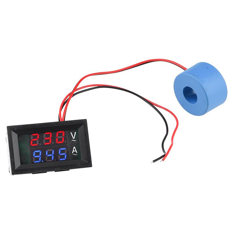 10A 50A 100A 220V Voltage Current Meter Tester AC 50-500V Digital LCD Voltmeter Ammeter Detector Current Transformer