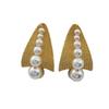 European & American Pearl Stud Earrings: Retro Niche Design with Ins Style Personality.
