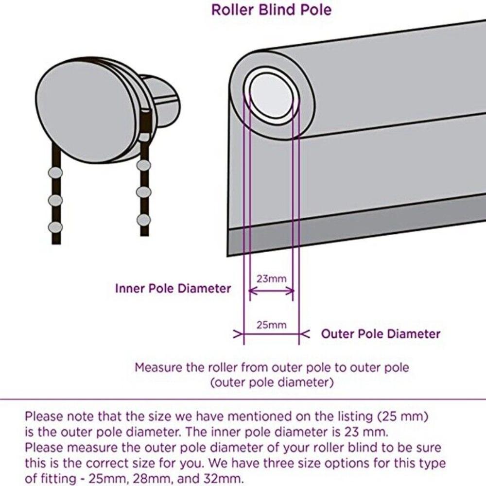 Replacement Repair Roller Blind Fitting Kit with Bead Chain RollerBlind Parts
