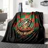 1PC Alanyaspor Custom Name Patterned Flannel Blanket Suitable For All Seasons For Home Decor Warmth And Comfort Gifts Holiday Present