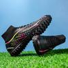 Men's Soccer Shoes TF/FG Non-Slip Turf Soccer Cleats Fashion Shoes Comfortable High Top Sneakers High Quality Football Boots 45