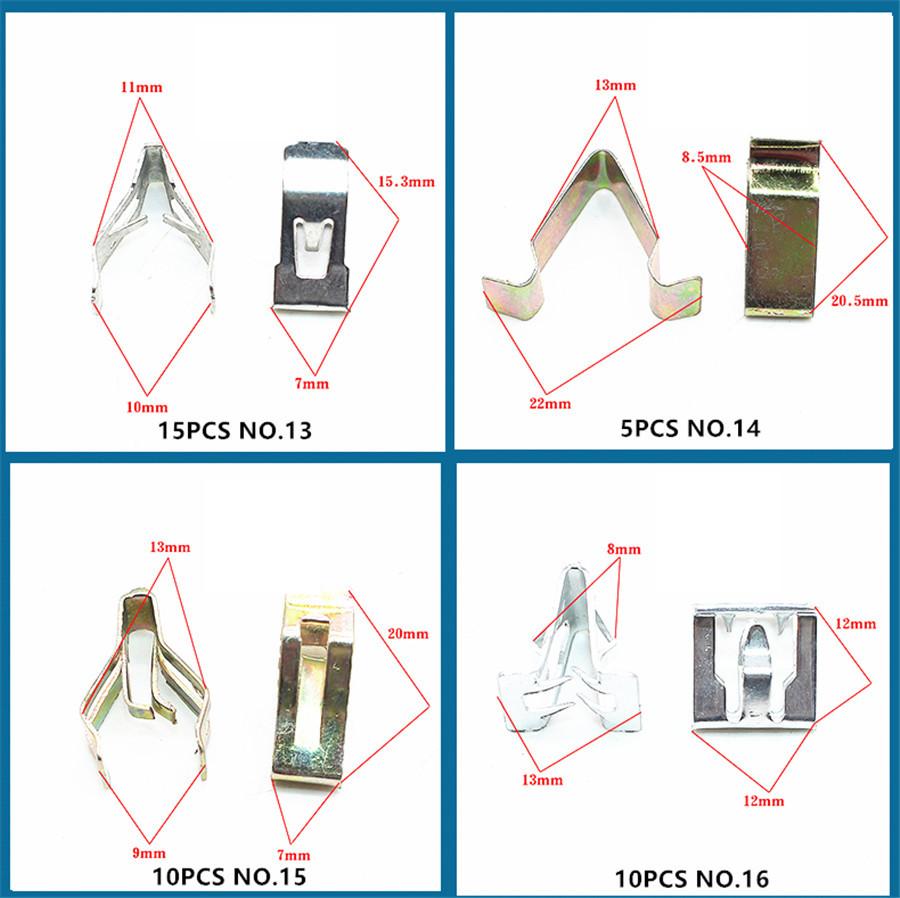 180Pcs Car DVD, Cd,dashboard Audio Center Console Panel Metal Fastener Mixed Rivet Box Set For All Auto Screw Clip...