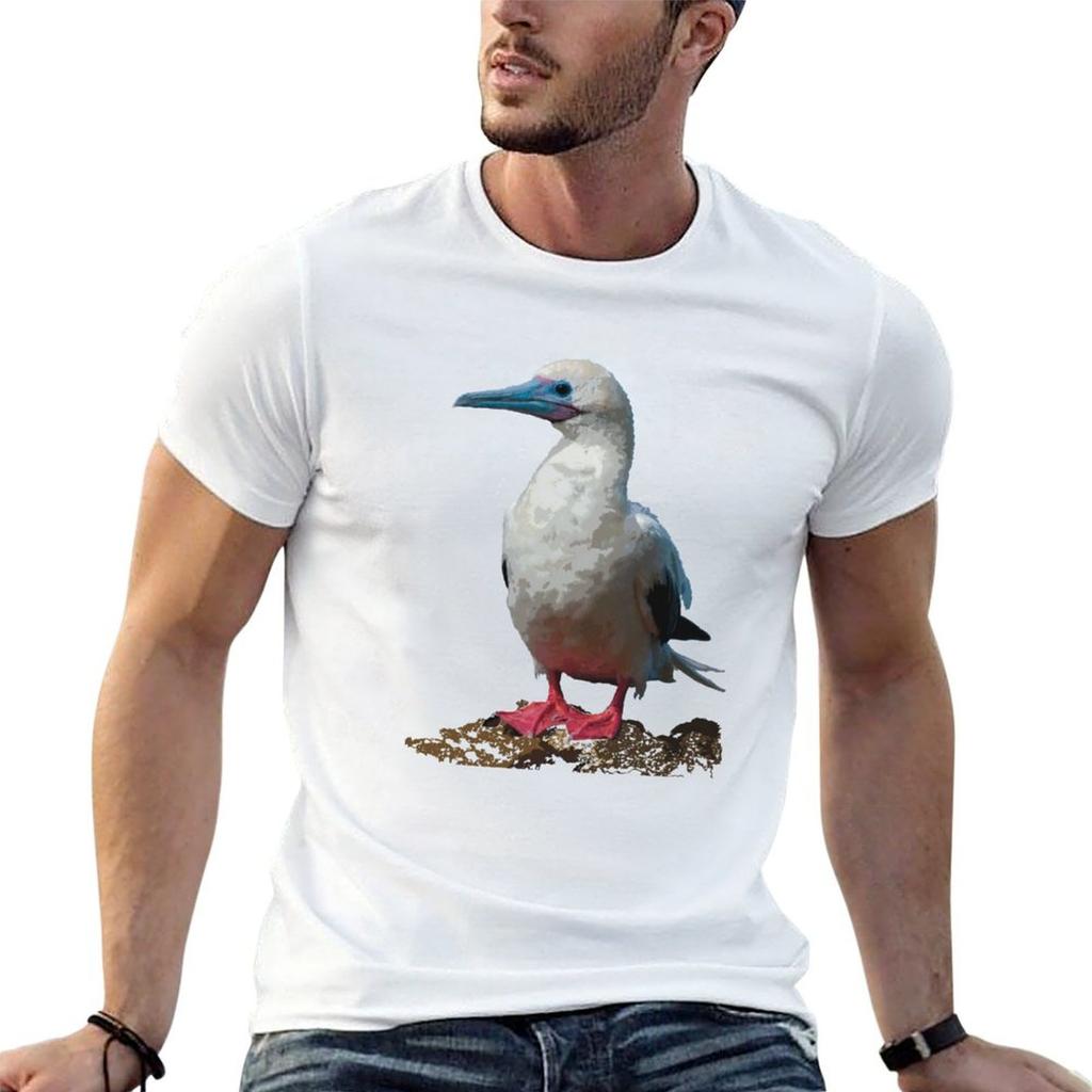 Redfooted Booby Or In Hawaiian Tshirt Fashion Casual Short Sleeve Tshirt