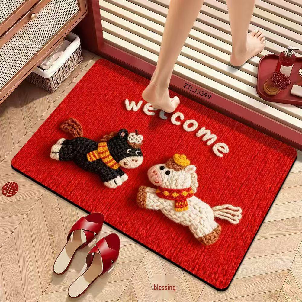 2026 New Year Quick-Dry Non-Slip Bathroom Mat - Absorbent, Washable & Durable.