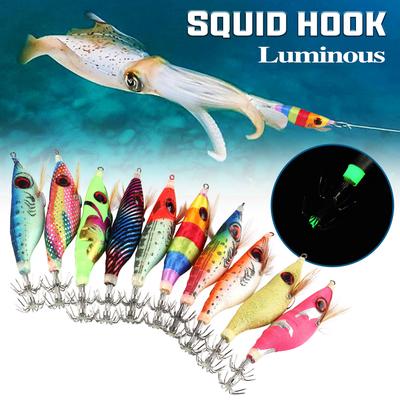 Sougayilang Fishing Lures Popper Bait with Hooks Double Squid Hooks Fishing Hooks Bait Fishing Tools