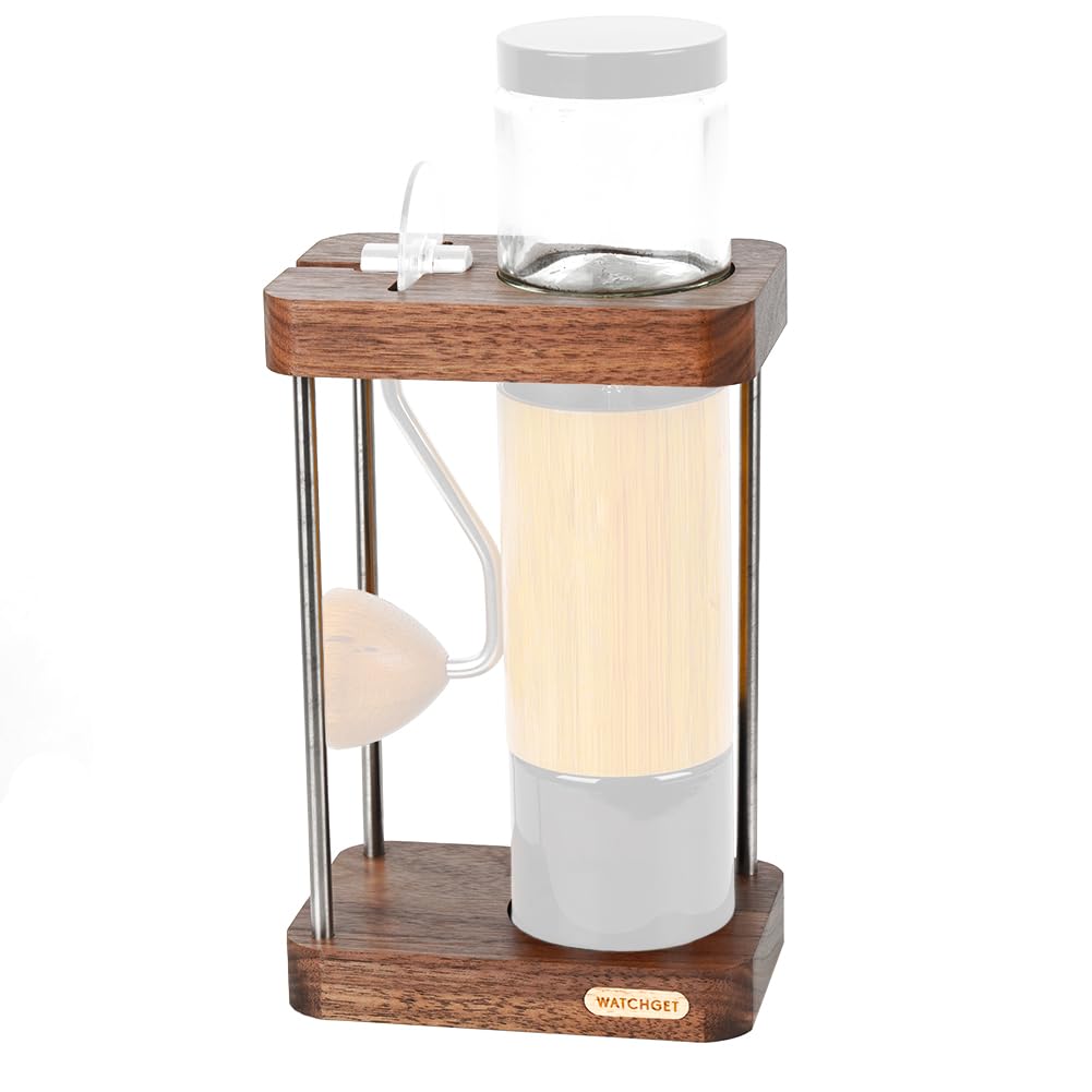Watchget Grinder Storage Stand - Premium Wood & Stainless Steel, Fits C40 Hand Coffee Grinder, Sturdy, Space-Saving Organizer, C40 Compatible
