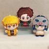 10cm Anime Demon Slayer Kimetsu No Yaiba Plush Kamado Tanjiro Agatsuma Zenitsu Hashibira Inosuke Tomioka Giyuu Pendant Doll Toys Cuddly Stuffed Fluffy