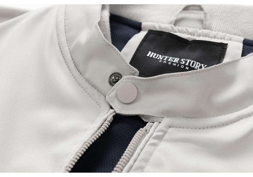 Men's Fashion Slim Fit Stand-Up Collar Jacket - Casual Korean Style Outerwear