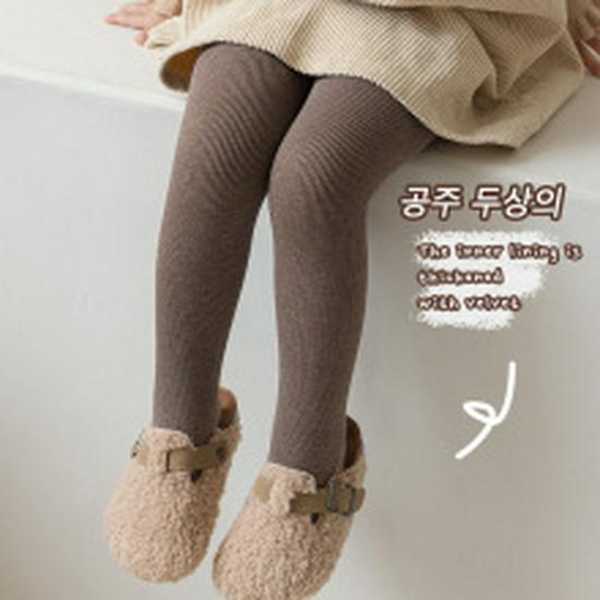 Combed Cotton Seamless Mid-Calf Socks with Fleece and Terry Cloth for Infants & Toddlers