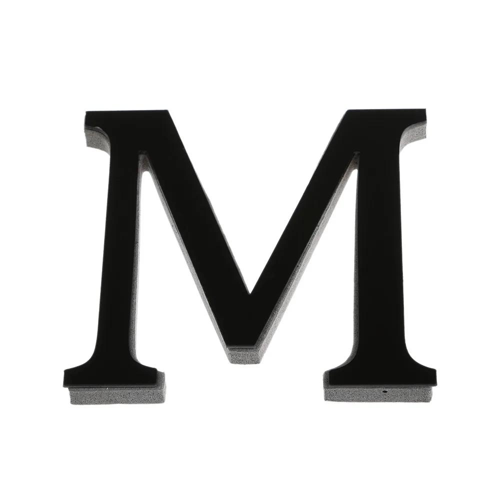 20 cm de alto26 Alfabeto DIY Decoraciones de Pegatina de Pared 3D Pegatina de Alfabeto Inglés Negro Decoraciones de Pared para el Hogar Fiesta