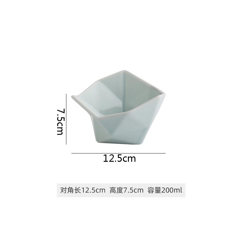 

Необычная керамическая миска-оригами Миска для приправ Миска для десерта Миски для закусок Миски для закусок Специальная посуда для молекулярной кухни
