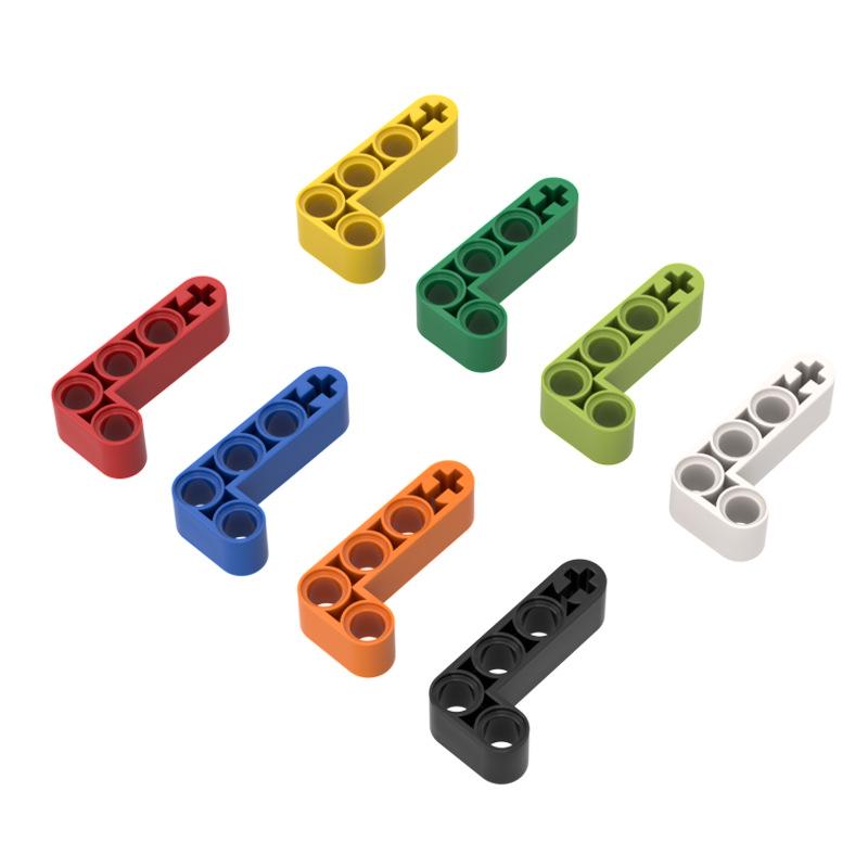 

Small Particle Technology L-shaped 2x4 Hole Arm Brick, 32140 Thick Connecting Rod Building Blocks Toys 78 pcs (0.1 kg) белый