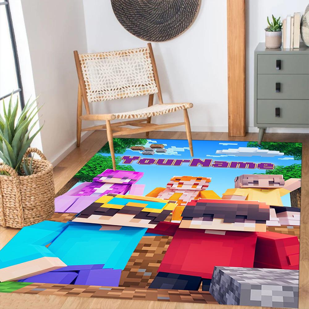 Roblox 446 Customizable Name Floor Rug Office Rug Suitable for Study room Balcony Foyer Hallway Anti-slip Rug Office home decor