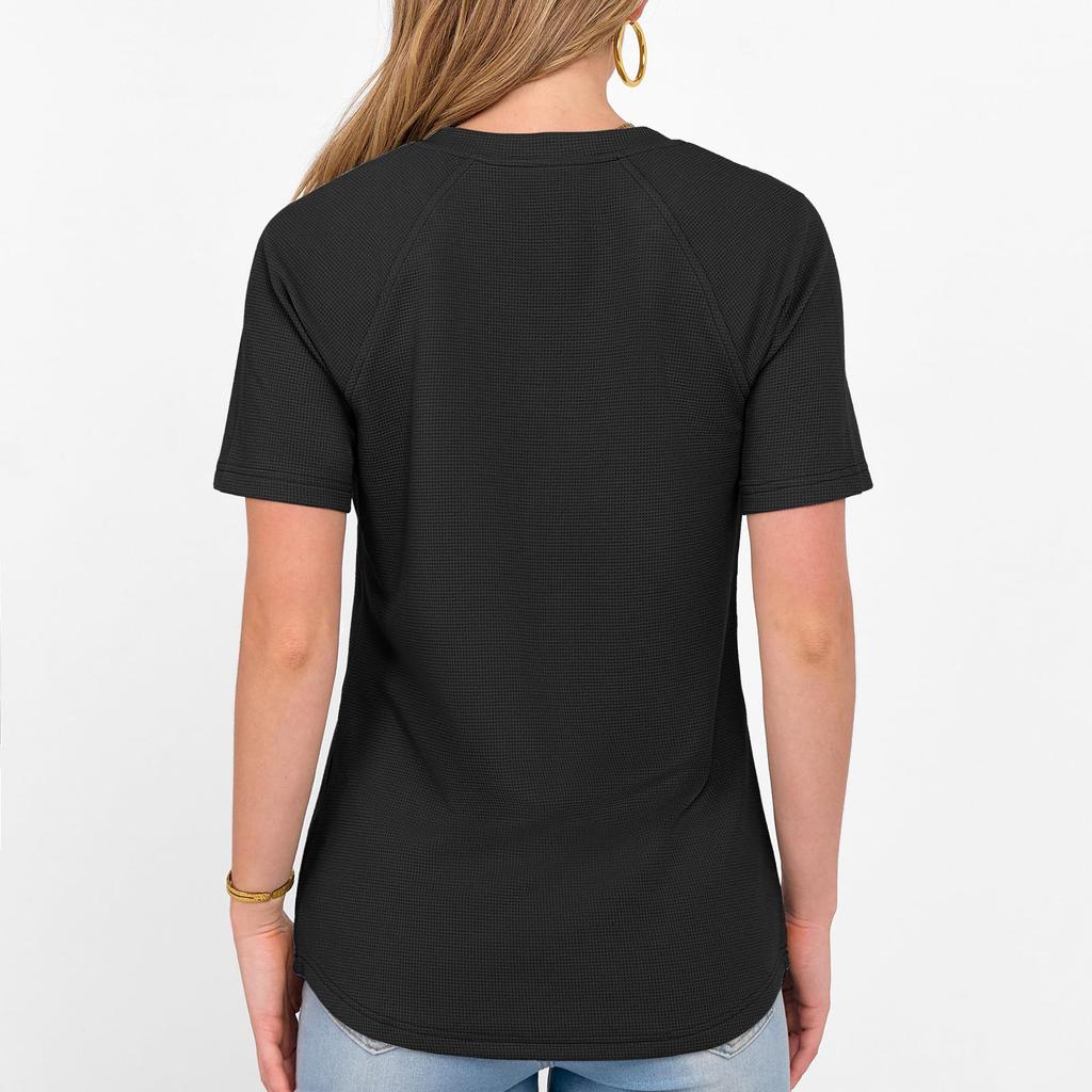 Damenmode Und Lässig Und Locker Und Komfort Und Einfarbiges Oberteil