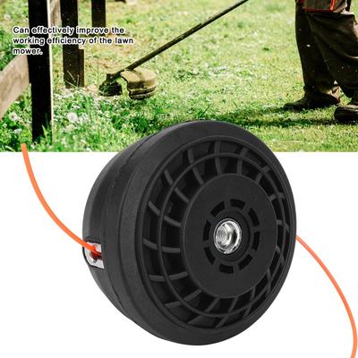 Black Color Strimmer Trimmer Head Plastic Material Lawn Mower Replacement  Lawn Maintenance