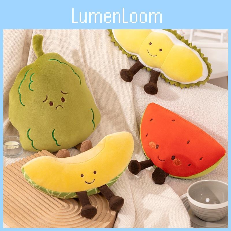 Fruit Watermelon Cartoon Hami Melon Durian Bitter Melon Plush Play Doll Sofa