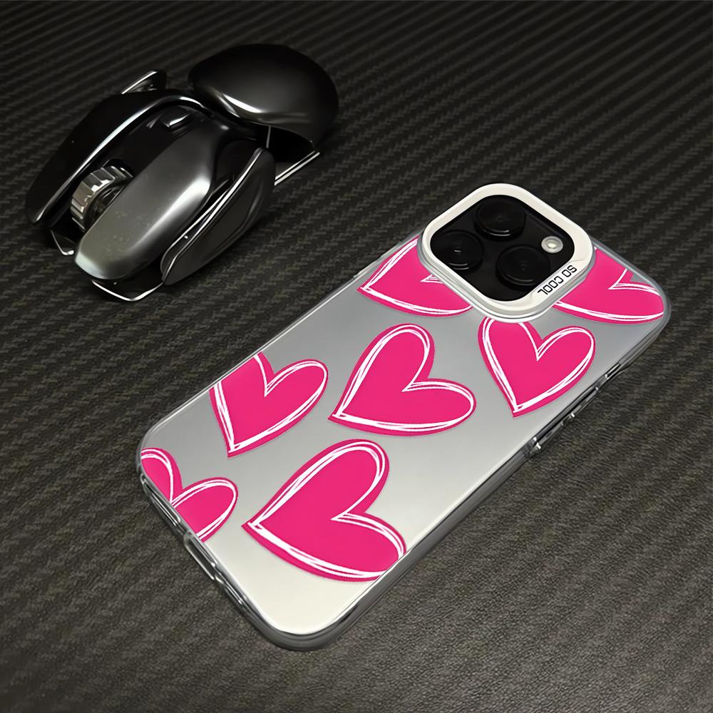 Love phone case For IPhone 16 PRO 15 14 13 12 11Promax 16E 15pro 14pro Personality Hard Shell