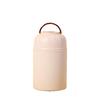 Thermal Cooker Set: Solid Color Insulated Lunch Box & Stainless Steel Spoon