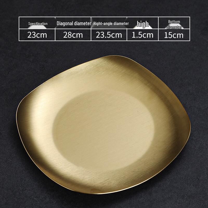 Multipurpose Stainless Steel Square Serving Plate