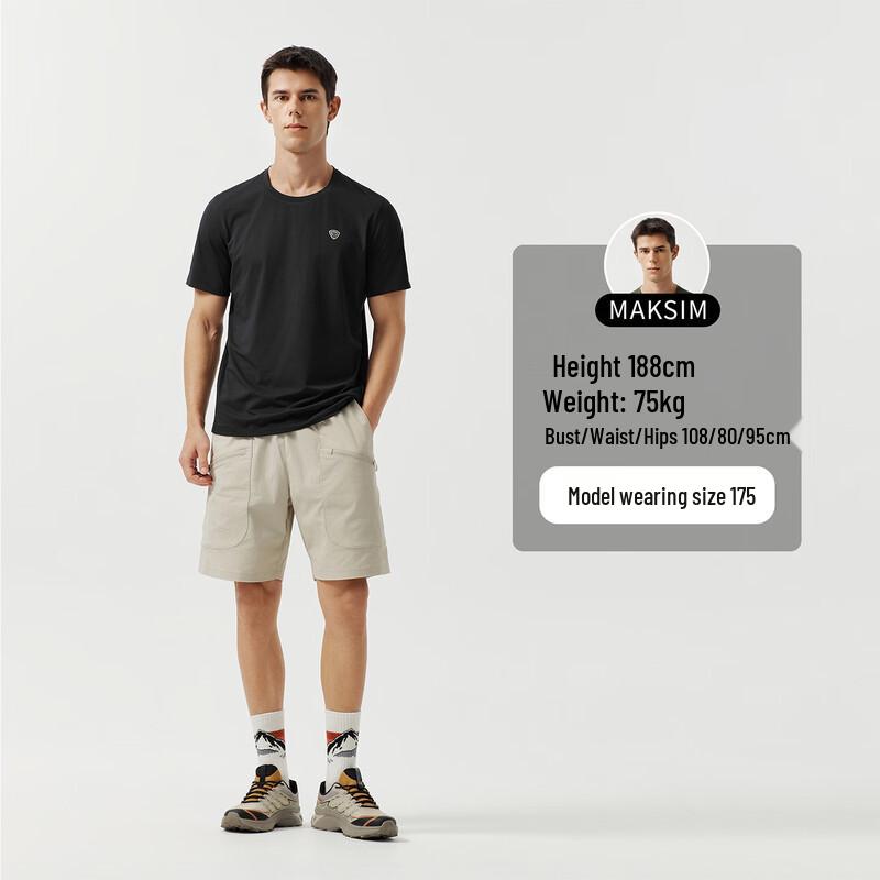 Tambor Men's Cotton-Feel Quick-Dry Short Sleeve Tee