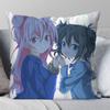 Anime Happy Sugar Life Pillow Case Square Pillow Bedroom Sofa Leisure Comfort Cushion Car Living Room Home Decoration