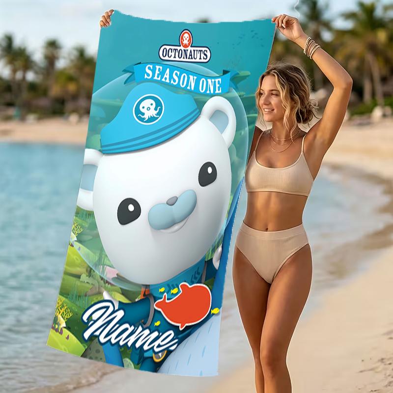 Customizable Personalized Beach Towels Octonauts Themed designs.Suitable for the Beach, Yoga, Sports;ideal As Beach Accessories