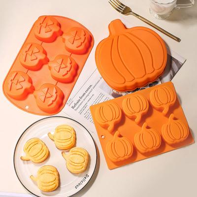 Halloween Molds Pumpkin Grimace Silicone Molds DIY Halloween Pumpkin Design Fudge Cake Mould Dessert Decorating Baking Tools