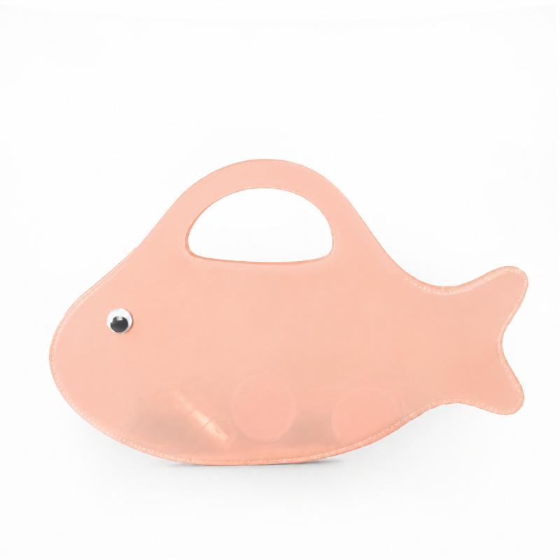 Waterproof Cartoon Fish Shape PVC Jelly Tote Bag Transparent Colorful Handbag for Concert Stadium Use