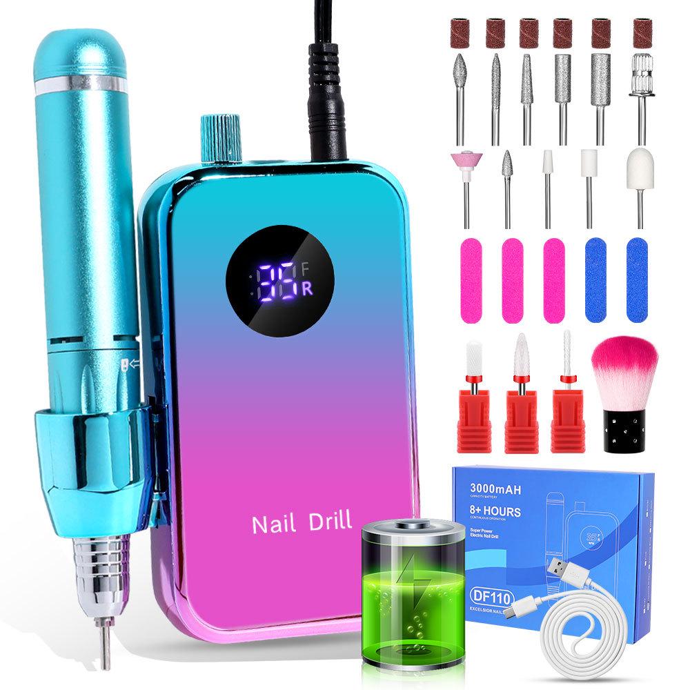 Gradient Portable 35,000 RPM Electric Nail Polisher & Remover