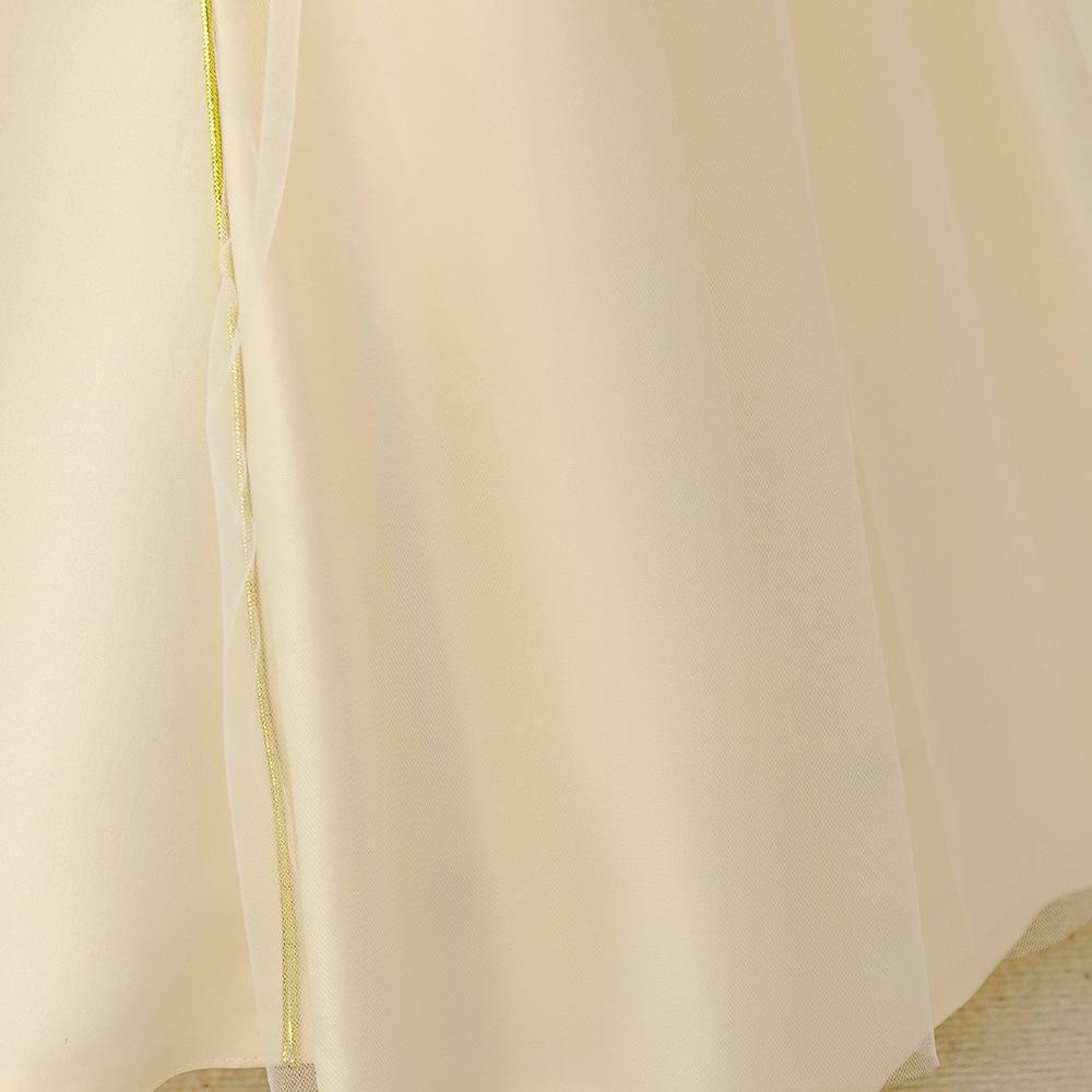 Elegancka haftowana suknia wieczorowa dla dziewcząt - inspirowana Dubajem i Turcją