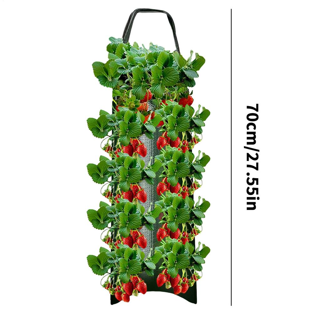 

Tomato Planter Bag Floating Fabric Aeration Pouch With 8 Holes For Planting Gardening Bags For Tomatoes Roses Carrots Potatoes