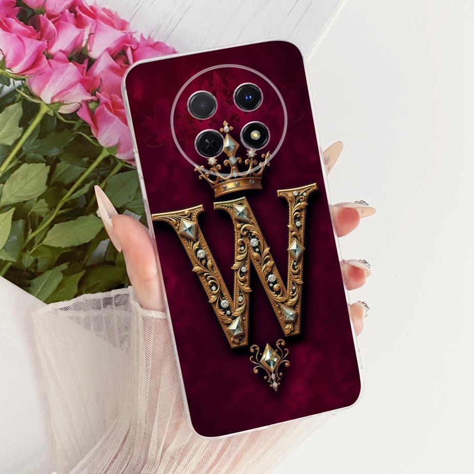 For Huawei Nova Y91 Case STG-LX1 STG-LX2 Cute Crown Letters Cover Soft Slim Phone Case For Huawei Nova Y91 NovaY91 Fundas Bumper