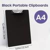 7 Pieces Black Plastic Clipboards And A4 Clipboard Folders, Essential Supplies for Offices And Classrooms