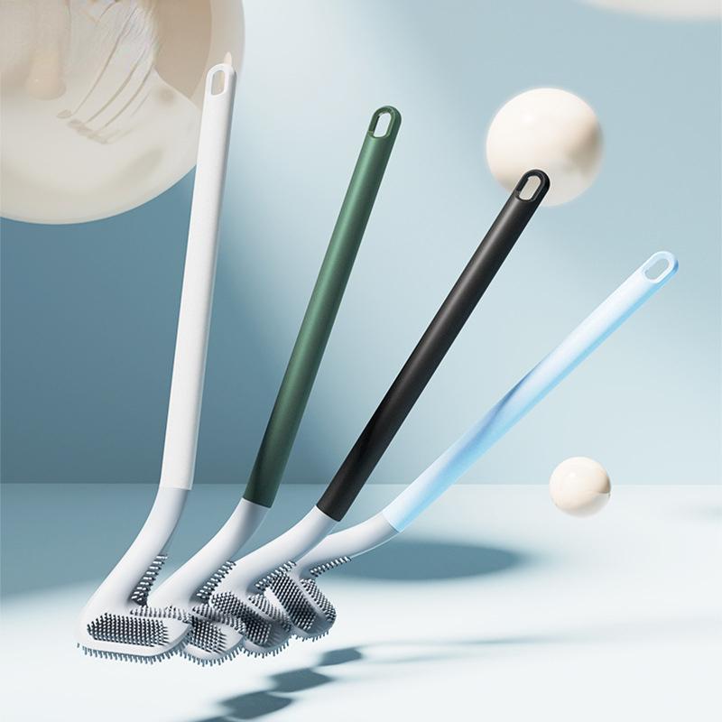

1 шт. щетка для унитаза для гольфа, мягкие волосы, длинная ручка, инструмент для чистки ванной комнаты, аксессуары для туалета, щетка для чистки унитаза HMM