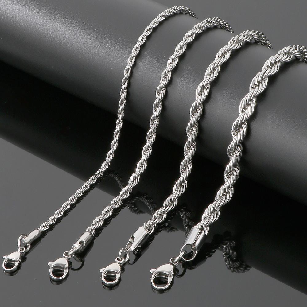 18K Vergoldetes gedrehtes Seilkettenarmband Mann Minimalistisch 316L Edelstahlarmband für Männer & Frauen Passender Schmuck für Sie & Ihn