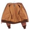 BUZZ RICKSON'S BR80324 CABLE RAINCOAT CO. A-2 Goat Leather Flight Case Jacket 36 BrownUsed