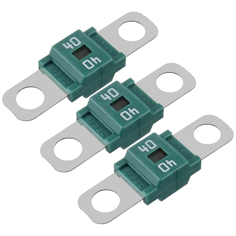 AMI/Midi Fuse 100A High Current Bolt-on Fuse 100 Amp for Cars, Buses, Trucks, Caravans, Construction Vehicles (Pack of 3)