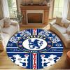 Chelsea F.C Print Round Rug, Washable Floor Carpet, For Entryway Dorm Laundry Room Office Study, Home Decor Birthday Christmas Gift