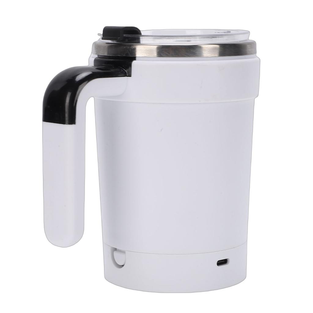 Self Stirring Mug Stainless Steel Automatic Magnetic Coffee Mug USB Rechargeable 380ML Capacity with Straw