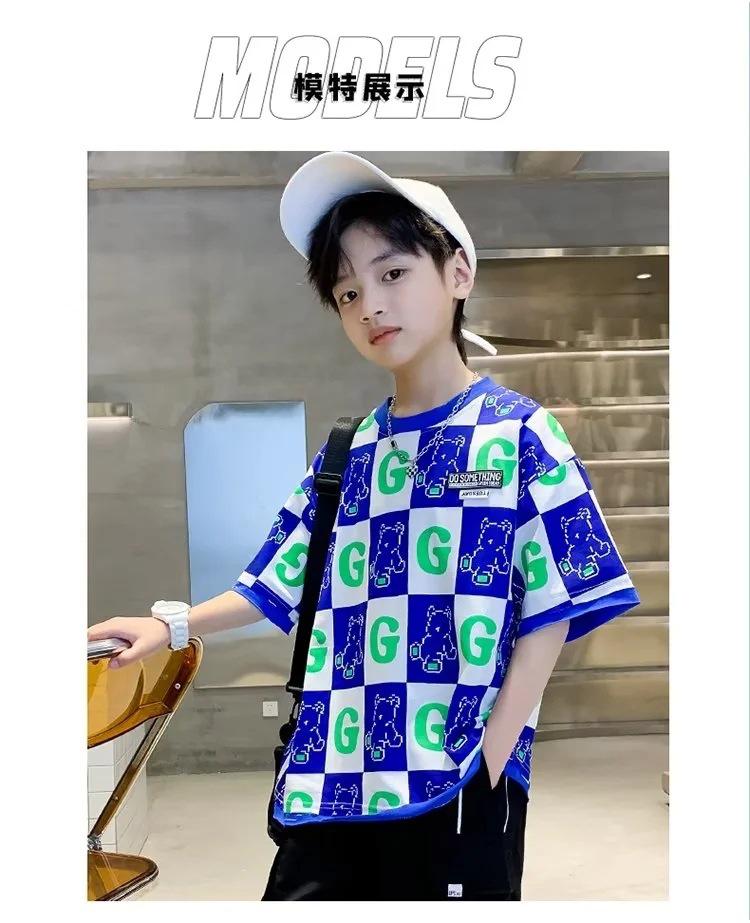 Jungen 2023 Sommer Freizeit Kurzarm T-Shirts - Stilvolle Streetwear für Kinder